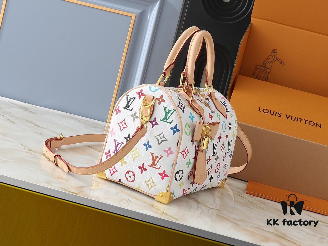 Upgraded Original M13805 M13257 M40390 LV x Murakami Collaboration Nano Speedy Bag