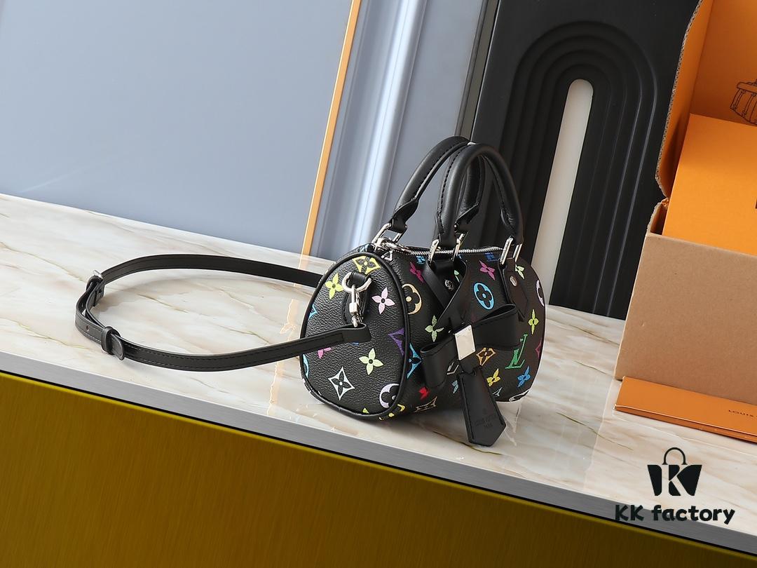 Upgraded Original M13391 M13406 M81085 LV x Takashi Murakami Nanospeedy Bag