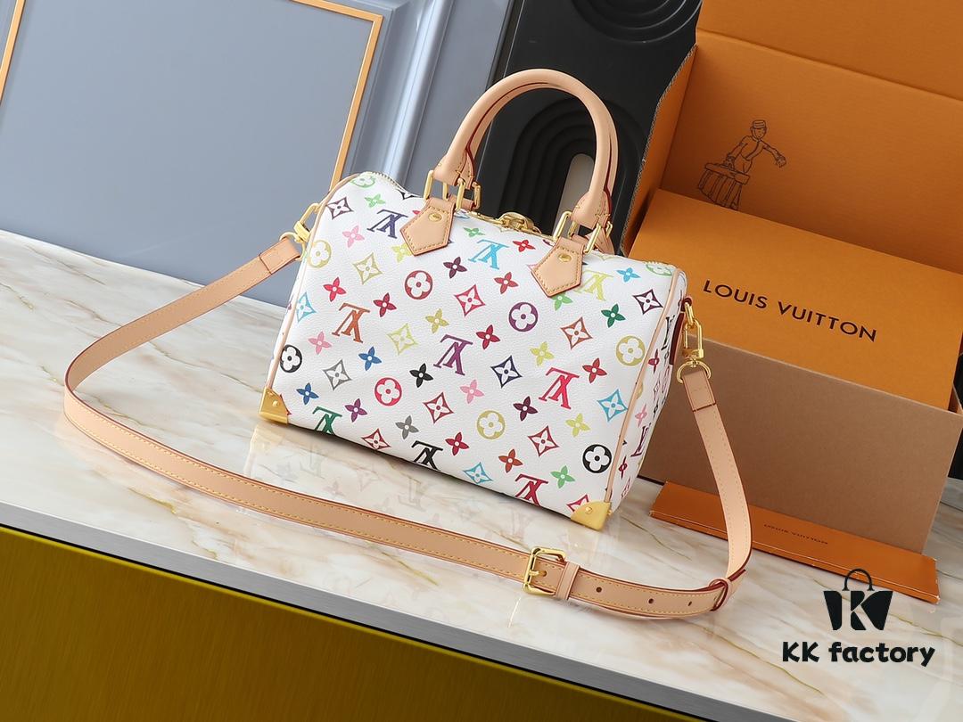 Upgraded Original M13805 M13257 M40390 LV x Murakami Collaboration Nano Speedy Bag