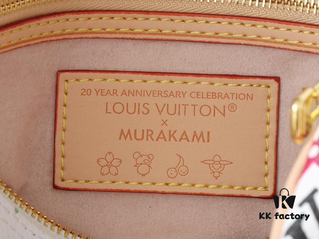 Upgraded Original M13805 M13257 M40391 LV x Murakami Collaboration Nano Speedy Handbag