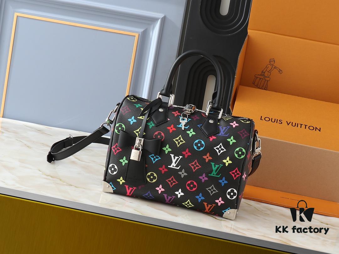 Upgraded Original M13805 M13257 M40390 LV x Murakami Collaboration Nano Speedy Bag