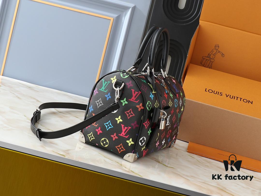 Upgraded Original M13805 M13257 M40390 LV x Murakami Collaboration Nano Speedy Bag