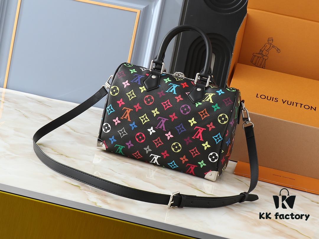 Upgraded Original M13805 M13257 M40390 LV x Murakami Collaboration Nano Speedy Bag