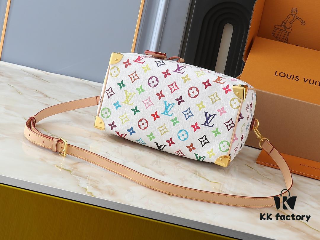 Upgraded Original M13805 M13257 M40390 LV x Murakami Collaboration Nano Speedy Bag