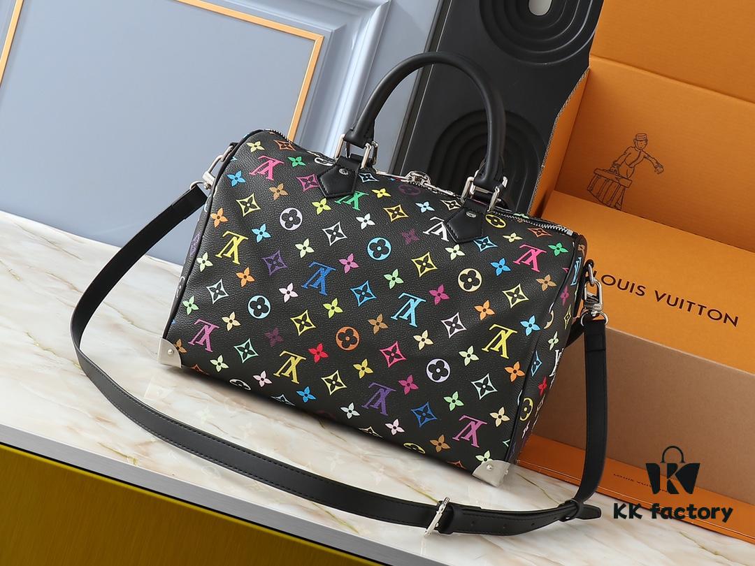 Upgraded Original M13805 M13257 M40391 LV x Murakami Collaboration Nano Speedy Handbag
