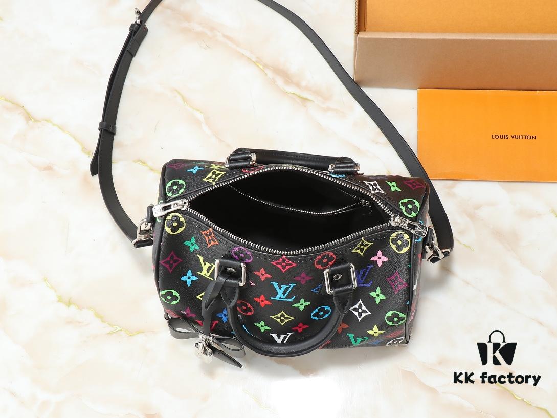 Upgraded Original M13805 M13257 M40390 LV x Murakami Collaboration Nano Speedy Bag