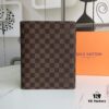 2020 Hot Selling Extra Large Checkbook Wallet with 6 Card Slots, Cowhide Leather and LV Special Fabric, Gift Box Included, Approx. 18cm