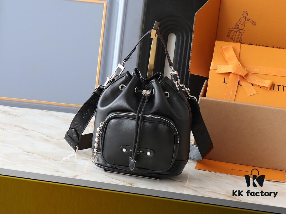 Upgraded Original M13985 Full Leather Black, Official Website Small Noe Cargo M14017 Monogram Coated Cowhide Bucket Bag