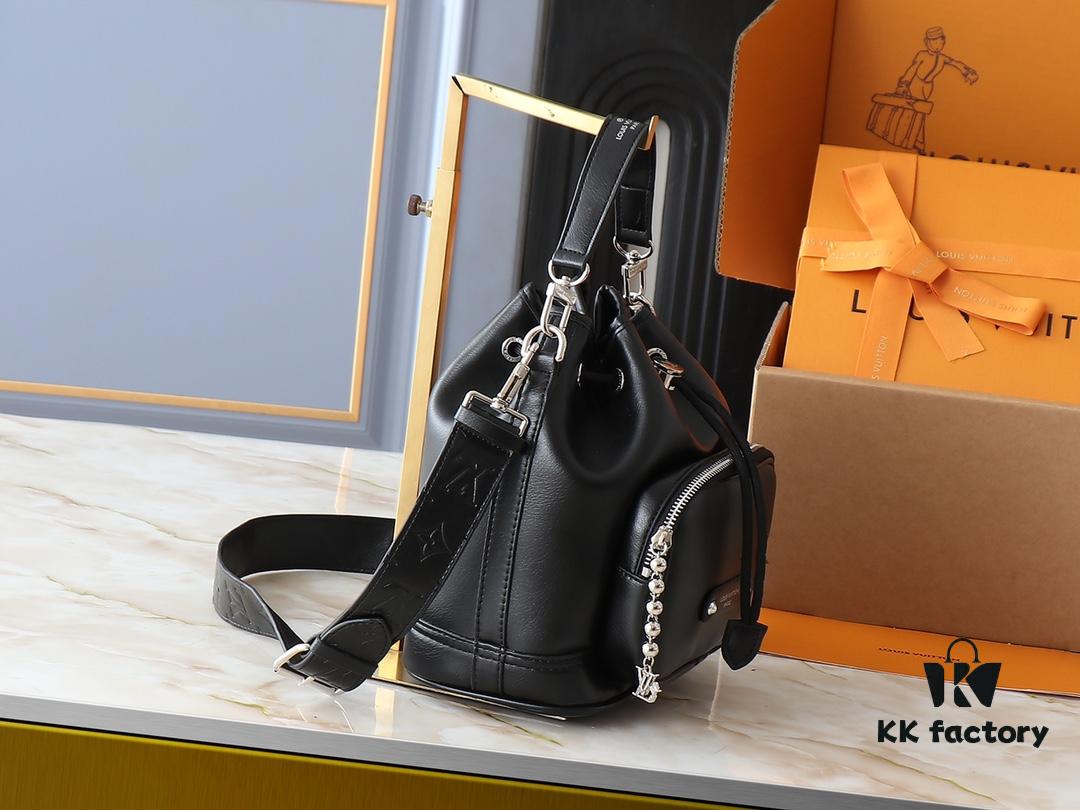 Upgraded Original M13985 Full Leather Black, Official Website Small Noe Cargo M14017 Monogram Coated Cowhide Bucket Bag