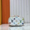 Upgraded Original M13747 M44495 M44936 M42263 M42265 LV Takashi Murakami Nice Mini Nano Pouch with Monogram Print in 33 Vibrant Colors, 2025 LV x Takashi Murakami Collaboration White Tricolor and Black Tricolor Twelve-Section Series, Popular Worldwide Among Celebrities
