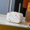 Upgraded Original M13747 M44495 M42265 M44936 M42263 LV Takashi Murakami Nice Mini Nano Cosmetic Pouch Featuring the Monogram Print in 33 Vibrant Colors, 2025 Collaboration of White Tricolor and Black Tricolor Twelve-Section Series by Takashi Murakami and LV, a Global Hit Loved by Celebrities