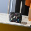 Upgraded Original M13747 M44495 M42265 M44936 M42263 LV Takashi Murakami Nice Mini Nano Cosmetic Pouch Featuring Monogram Print in 33 Vibrant Colors, 2025 LV x Takashi Murakami Collaboration White Tricolor and Black Tricolor Twelve-Section Series, Globally Popular Among Celebrities