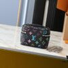 Upgraded Original M13747 M44495 M42265 M44936 M42263 LV Takashi Murakami Nice Mini Nano Cosmetic Pouch Featuring Monogram Print in 33 Vibrant Colors, 2025 LV x Takashi Murakami Collaboration White Tricolor and Black Tricolor Twelve-Section Series, Globally Popular Among Celebrities