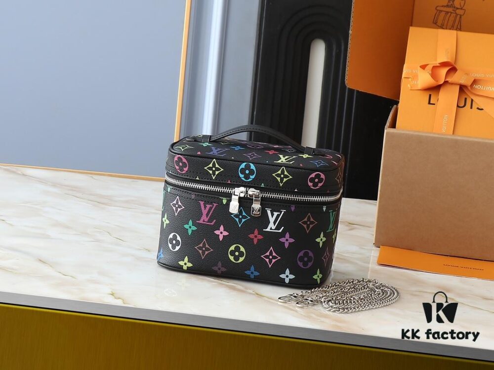 693060dff09edb6de4c50645 Takashi Murakami x LV Nice Mini Nano Pouch in Monogram Multicolor