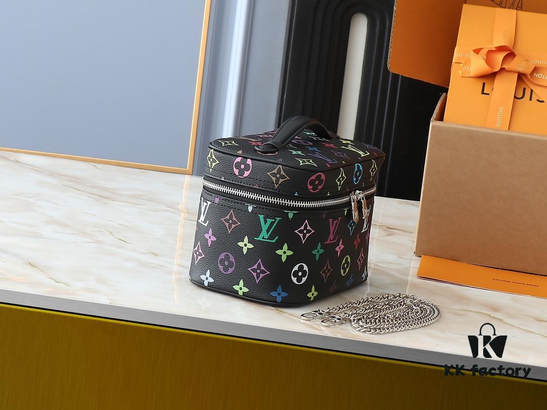 Takashi Murakami x LV Nice Mini Nano Pouch in Monogram Multicolor
