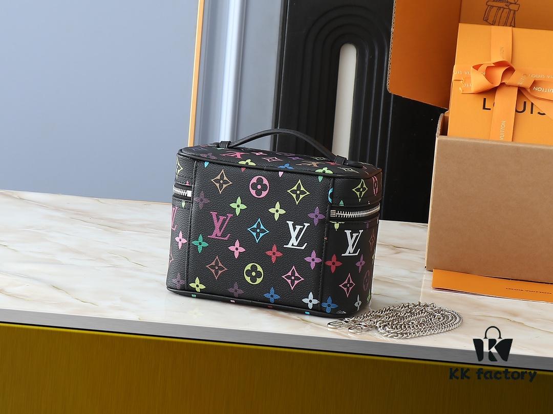 Takashi Murakami x LV Nice Mini Nano Pouch in Monogram Multicolor