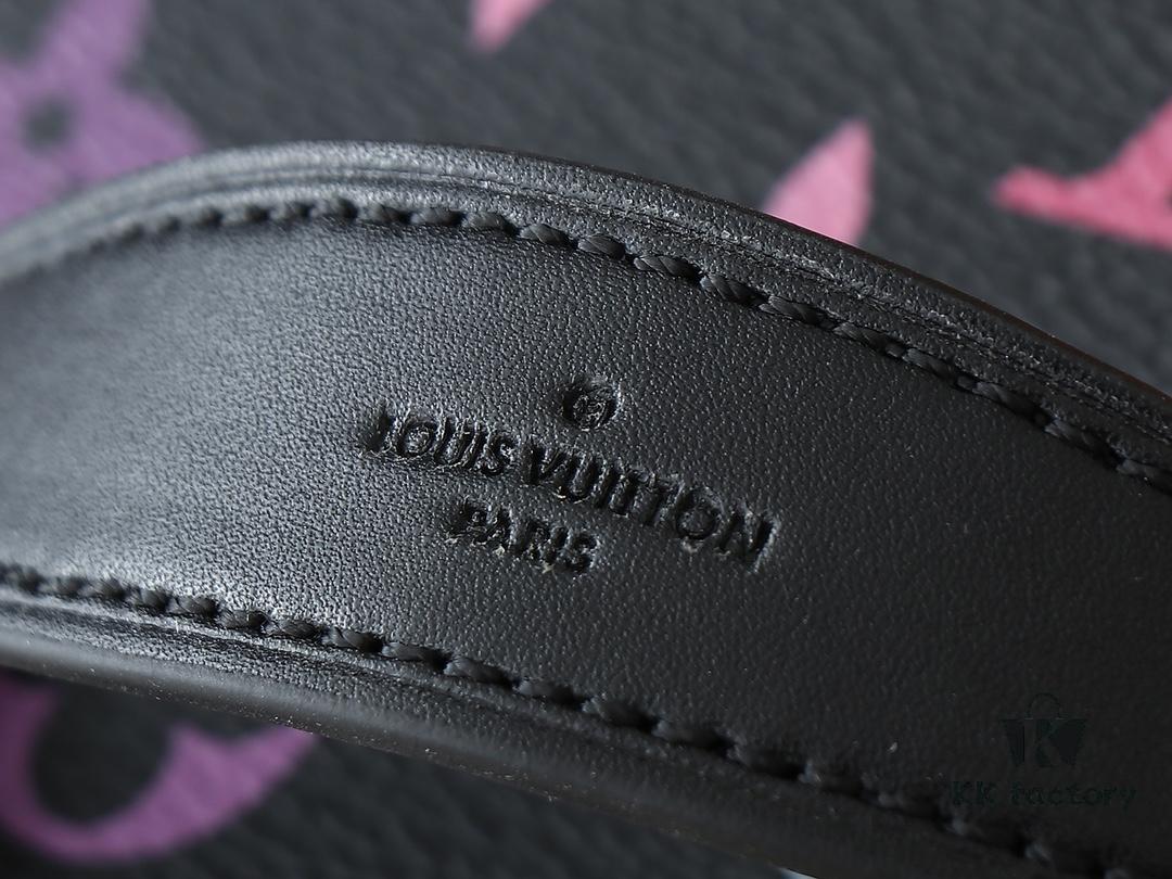 Upgraded Original M13747 M44495 M42265 M44936 M42263 LV Takashi Murakami Nice Mini Nano Pouch with Monogram Print in 33 Vibrant Colors, 2025 LV x Takashi Murakami Collaboration White Tricolor and Black Tricolor Twelve-Section Series, Popular Worldwide Among Celebrities