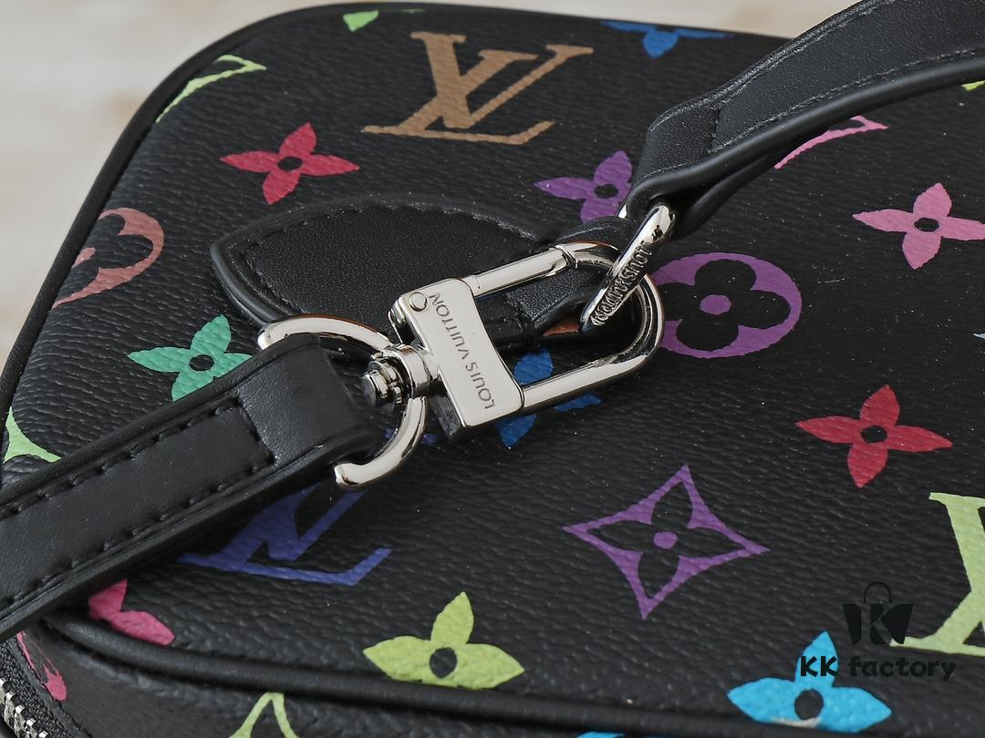 Upgraded Original M13747 M44495 M42265 M44936 M42263 LV Takashi Murakami Nice Mini Nano Pouch with Monogram Print in 33 Vibrant Colors, 2025 LV x Takashi Murakami Collaboration White Tricolor and Black Tricolor Twelve-Section Series, Popular Worldwide Among Celebrities