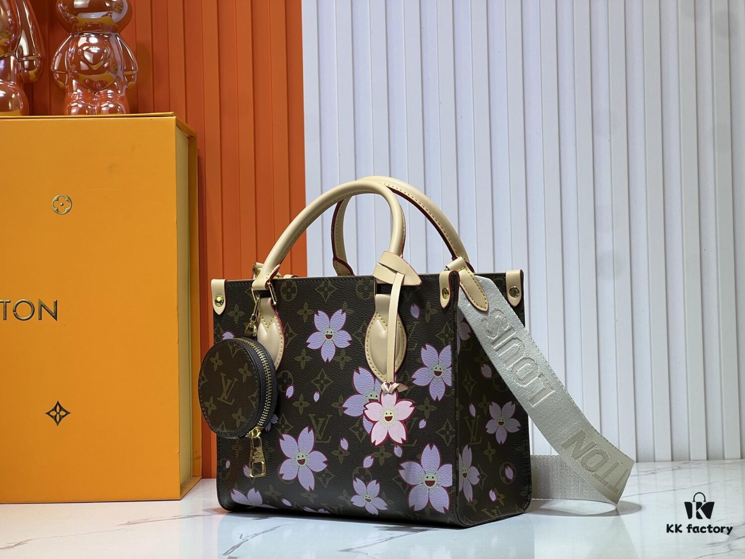 M45659 M46373🔥Lv & Murakami Panda Sakura🌸 OnTheGo PM New Version