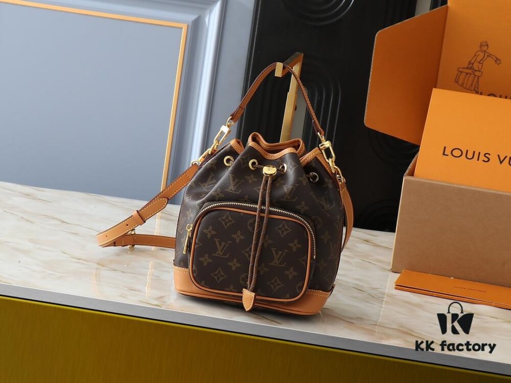 Noe Cargo Mini Bag in Shiny Calfskin Leather M14199 M14017