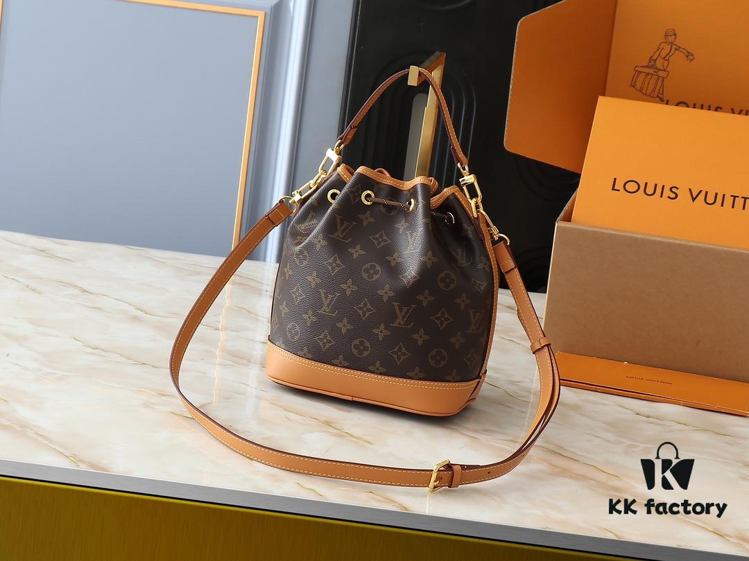 Noe Cargo Mini Bag in Shiny Calfskin Leather M14199 M14017