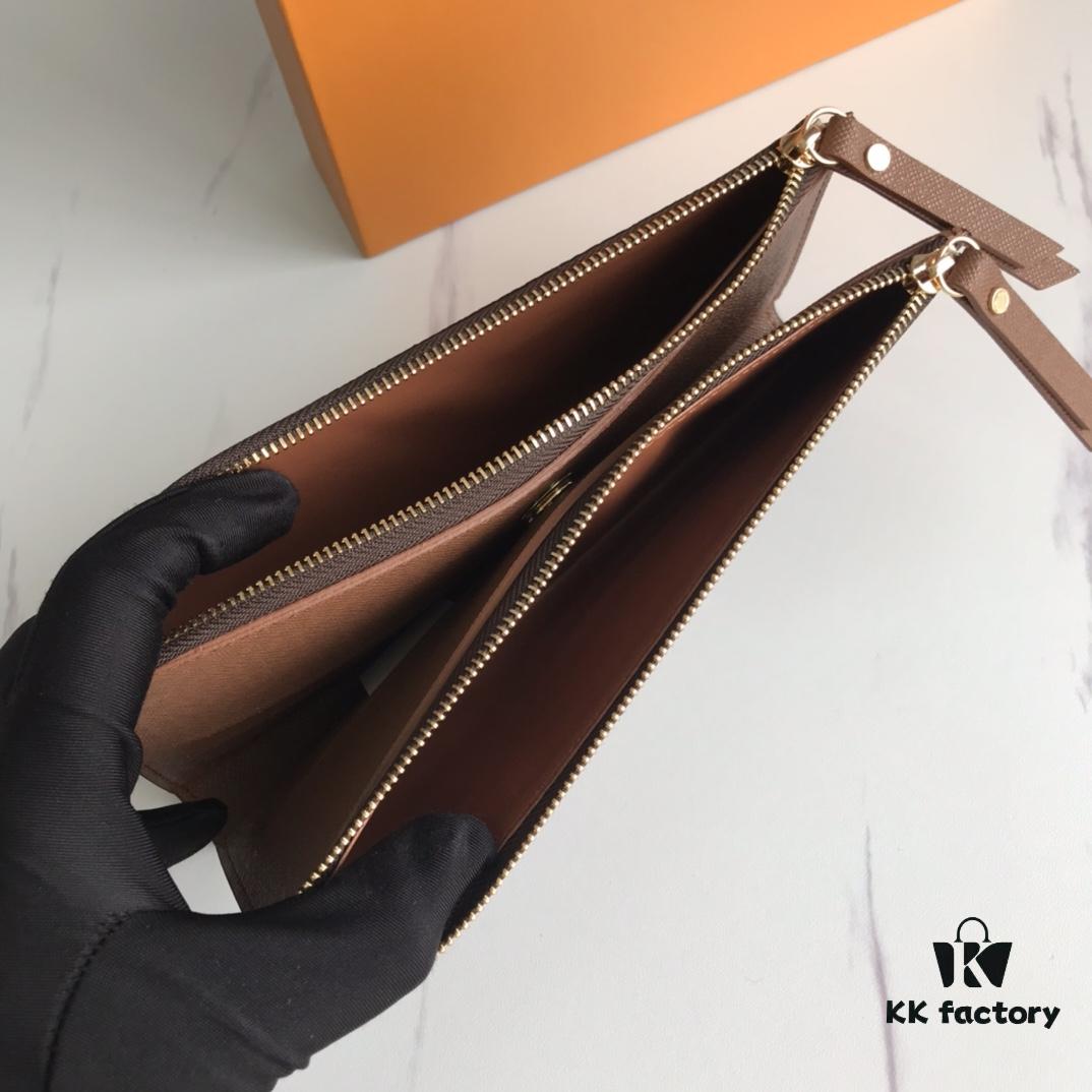 LV61269 Brand - Size: 21*9*2 - Stylish Adele Wallet in Classic Monogram Canvas with Colorful Leather Lining