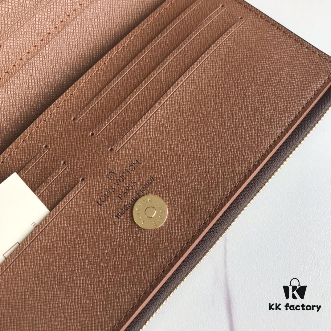 LV61269 Brand - Size: 21*9*2 - Stylish Adele Wallet in Classic Monogram Canvas with Colorful Leather Lining