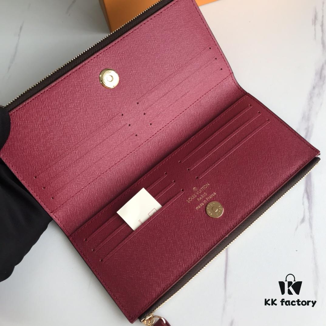 LV61269 Brand Adele Wallet in Monogram Canvas with Colorful Leather Lining