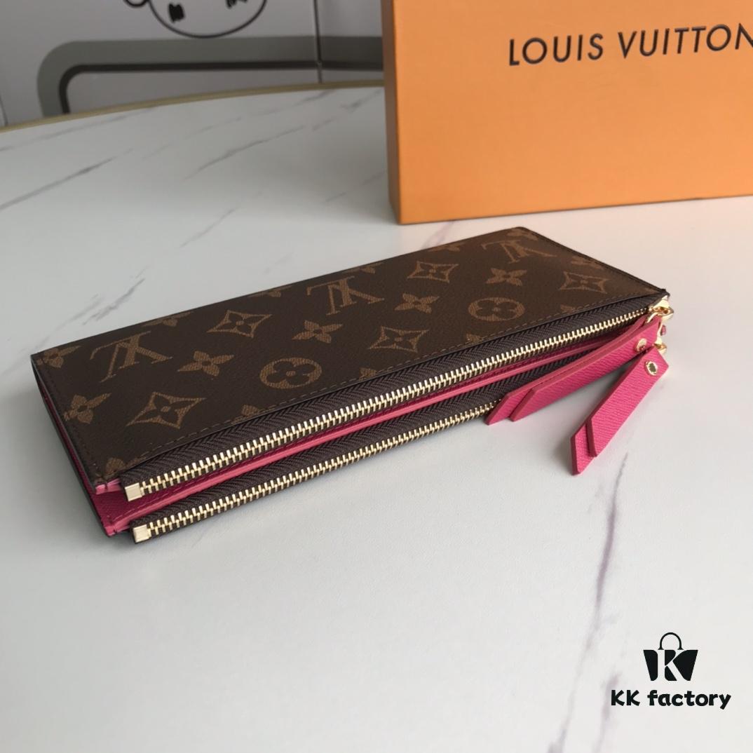 LV61269 Brand Adele Wallet in Monogram Canvas with Colorful Leather Lining