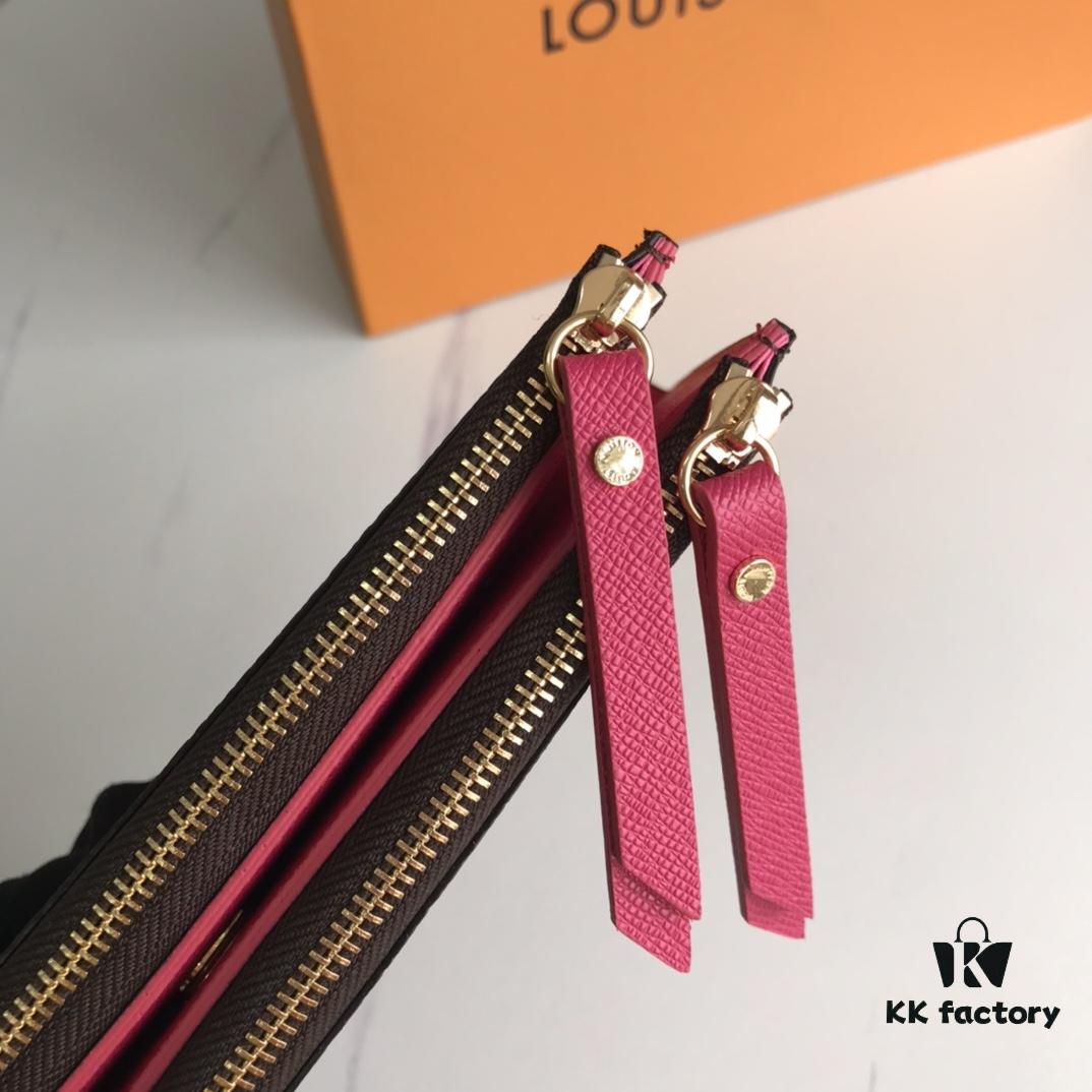 LV61269 Brand Adele Wallet in Monogram Canvas with Colorful Leather Lining