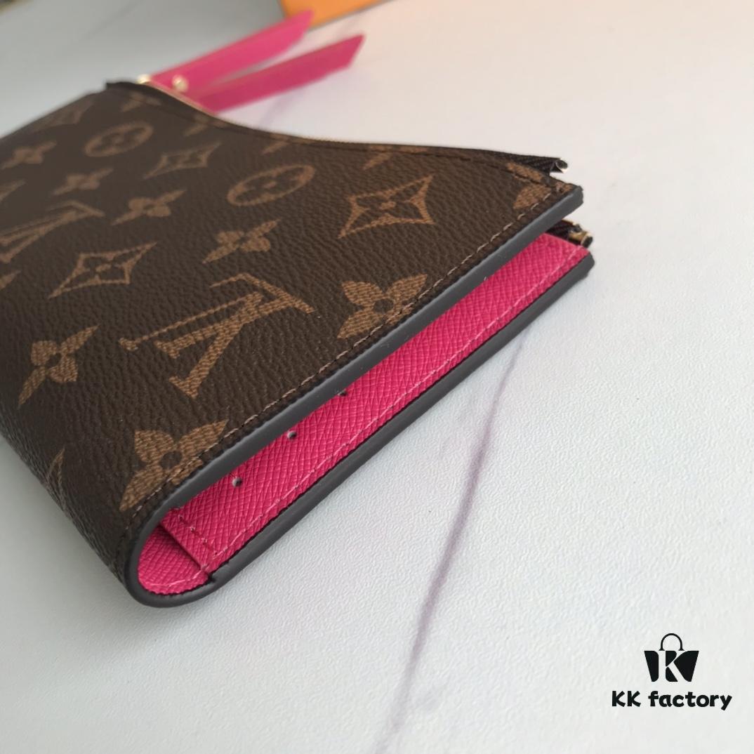 LV61269 Brand Adele Wallet in Monogram Canvas with Colorful Leather Lining