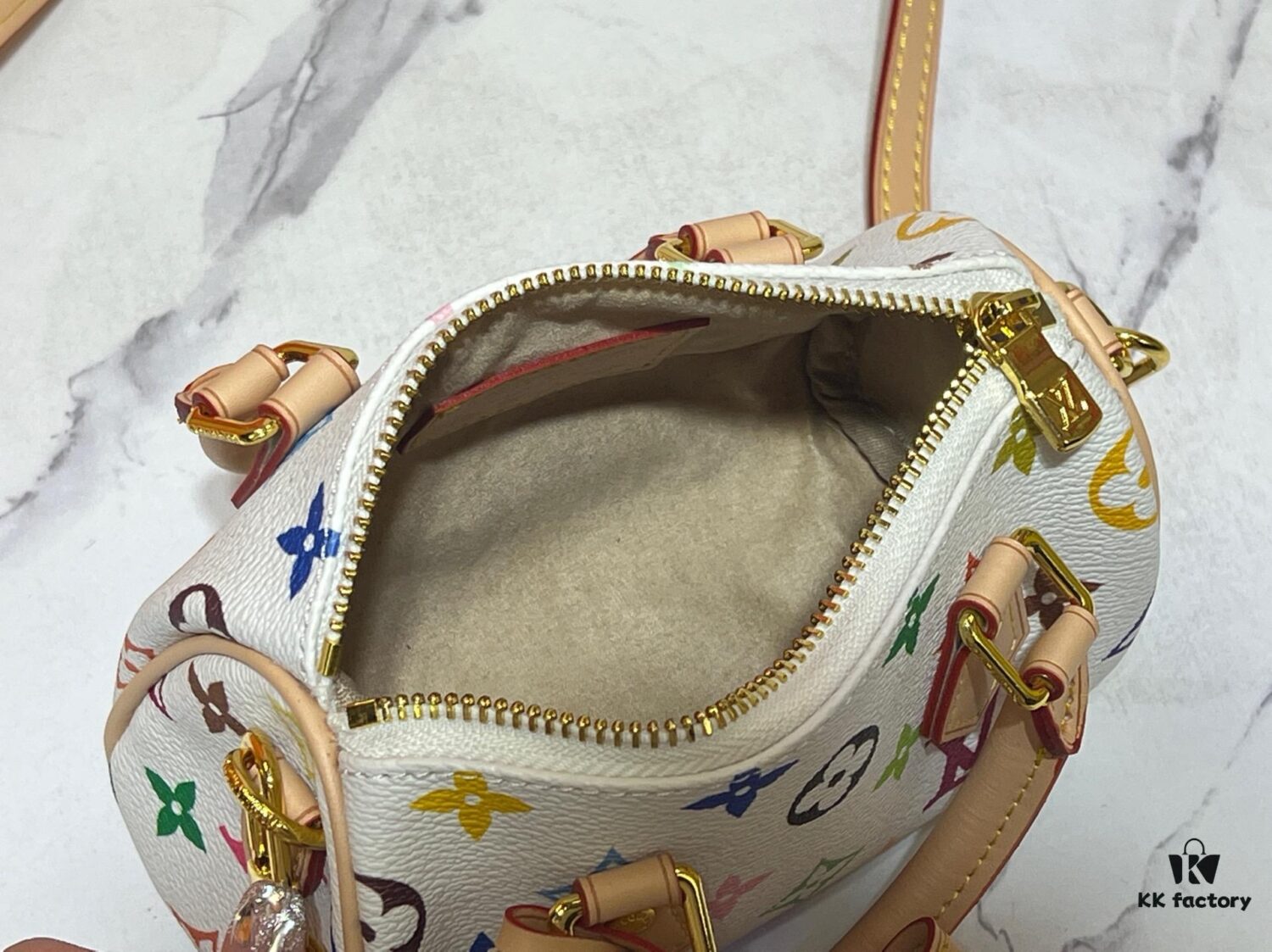 Upgraded Original M13391 M13406 M81085 LV x Murakami Collaboration Nano Speedy in Black Tricolor and White Tricolor