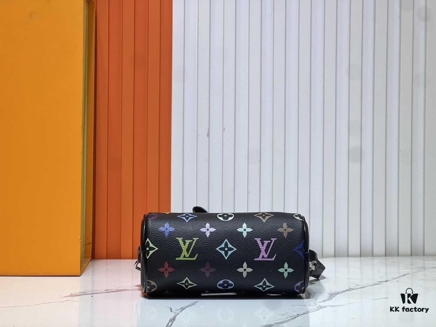 Upgraded Original M13391 M13406 M81085 LV x Takashi Murakami Nanospeedy Multicolor Black and White Handbag