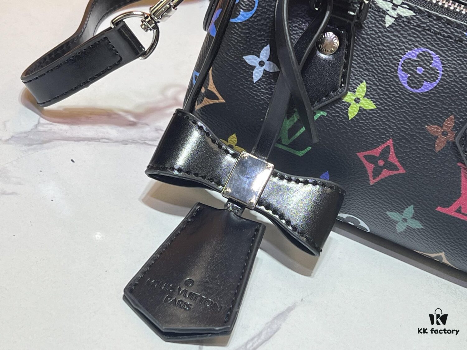 Upgraded Original M13391 M13406 M81085 LV x Takashi Murakami Nanospeedy Multicolor Black and White Handbag