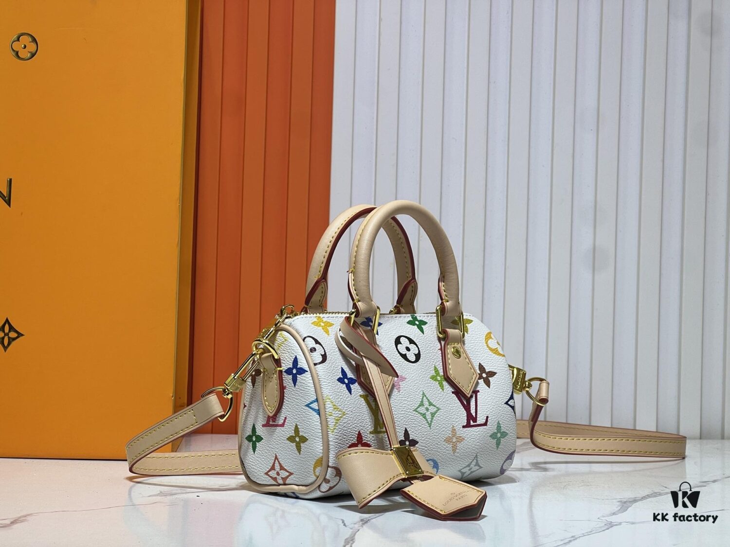 Upgraded Original M13391 M13406 M81085 LV x Murakami Collaboration Nano Speedy in Black Tricolor and White Tricolor