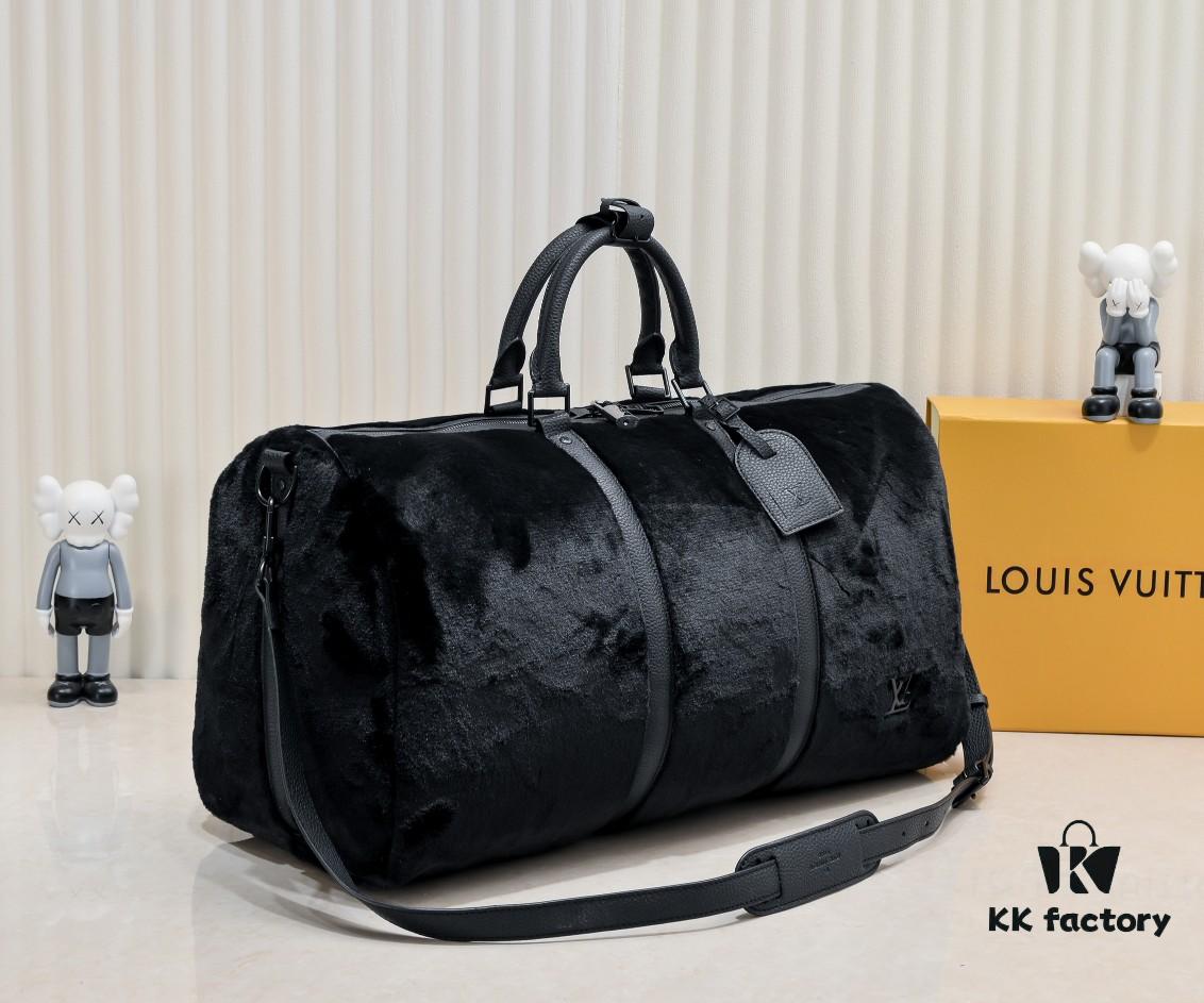 Exclusive Real Photo - Upgraded Version ‼️ M23108 Puffy Shearling Keepall Bandoulière 50