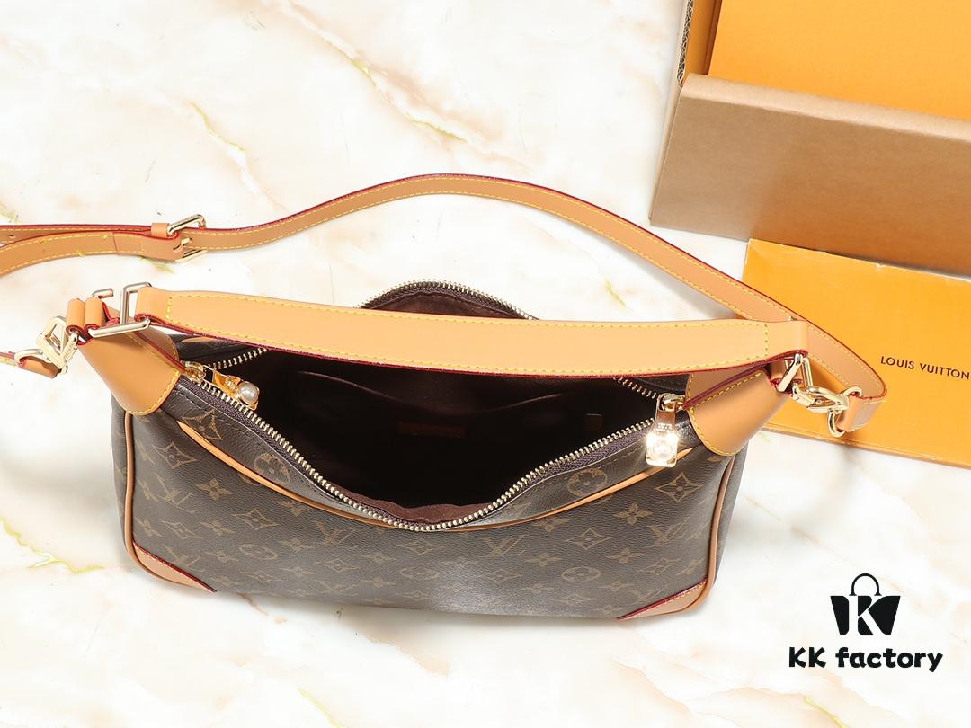 Upgraded Original M14196 Monogram Unisex Soft Leather Horn Hobo Bag – LV Horn Collection 2025 Early Spring Series