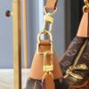 Upgraded Original M14196 Monogram Unisex 2025 Early Spring Soft Leather Series Horn Hobo Bag