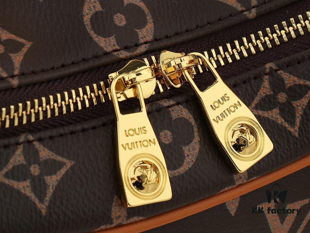 Upgraded Original M14196 Monogram Unisex 2025 Early Spring Soft Leather Series Horn Hobo Bag