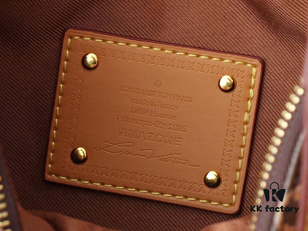 Upgraded Original M14196 Monogram Unisex 2025 Early Spring Soft Leather Series Horn Hobo Bag