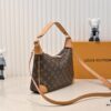 Upgraded Original M14196 Monogram Unisex 2025 Early Spring Soft Leather Series Horn Hobo Bag