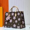 M45039 M13668!🔥Lv & Murakami Cherry Blossom 🌸 OnTheGo New Version Legendary ONTHEGO Tote Bag