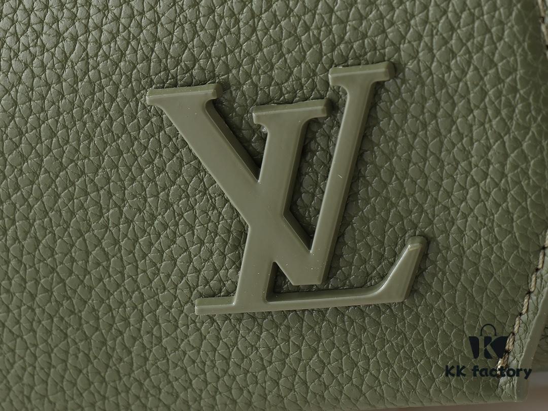 Upgraded Original Takeoff Small Aerogram Messenger Bag in Black and Military Green