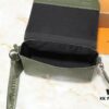 Upgraded Original Takeoff Small Aerogram Messenger Bag in Black and Military Green