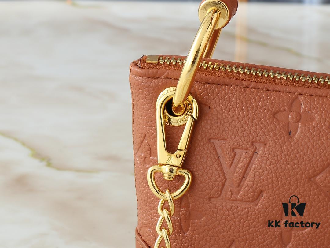 Upgraded Original 🔥Chain Strap🔥 M12174 This Pochette Sèvres Belongs to the LV Ski Collection, Ready to Shine in a 'Sparkling' Gun-Metallic Tone