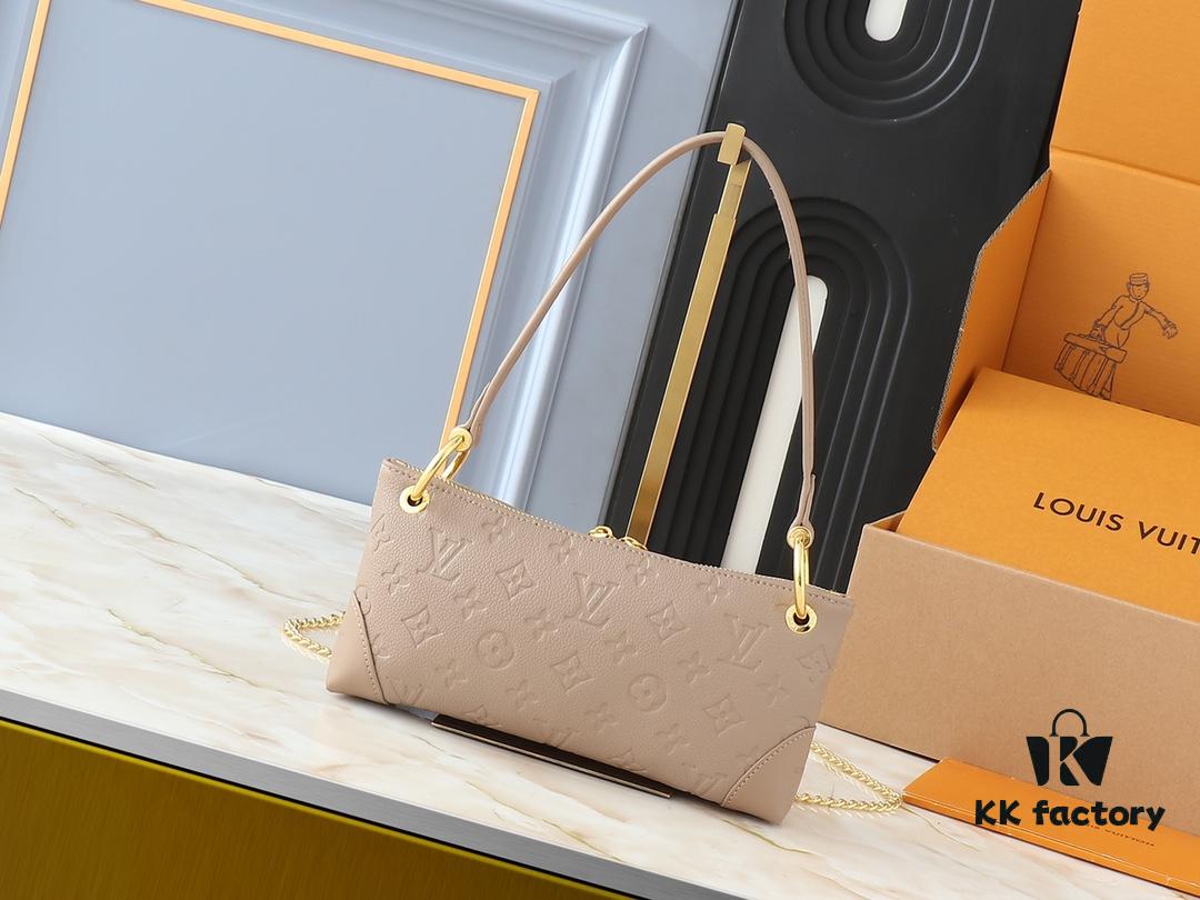 Upgraded Original 🔥Chain Strap🔥 M12174 Pochette Sèvres in LV Ski Collection, Shining in Sleek Gunmetal Tone