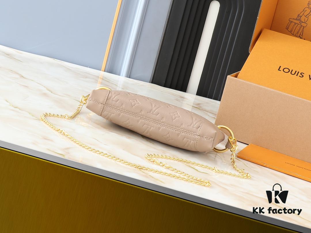 Upgraded Original 🔥Chain Strap🔥 M12174 Pochette Sèvres in LV Ski Collection, Shining in Sleek Gunmetal Tone