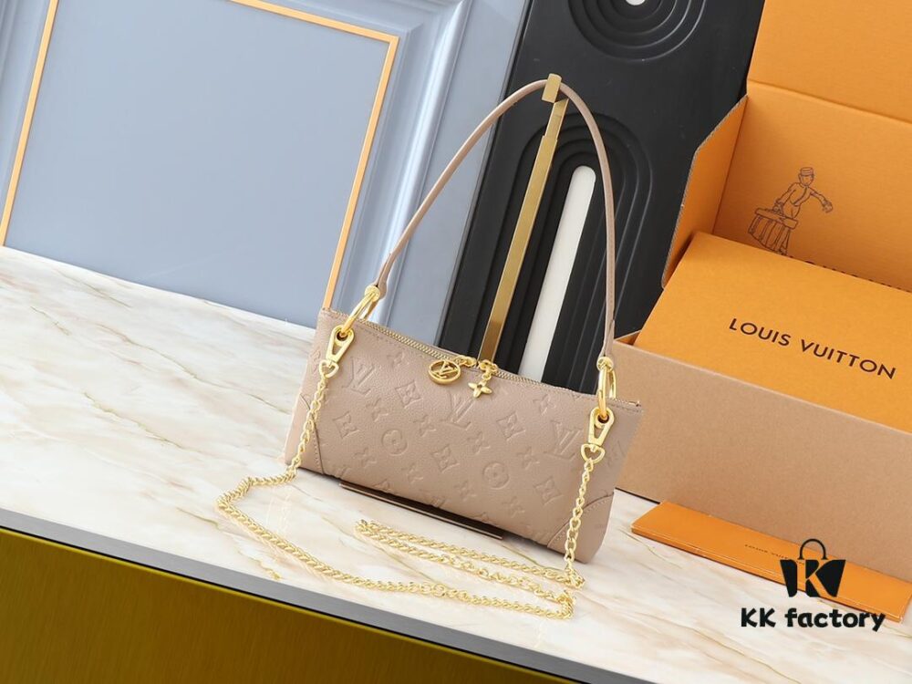 Upgraded Original 🔥Chain Strap🔥 M12174 Pochette Sèvres from LV Ski Collection, Ready to Shine in 'Lustrous' Gun-Metallic Tone