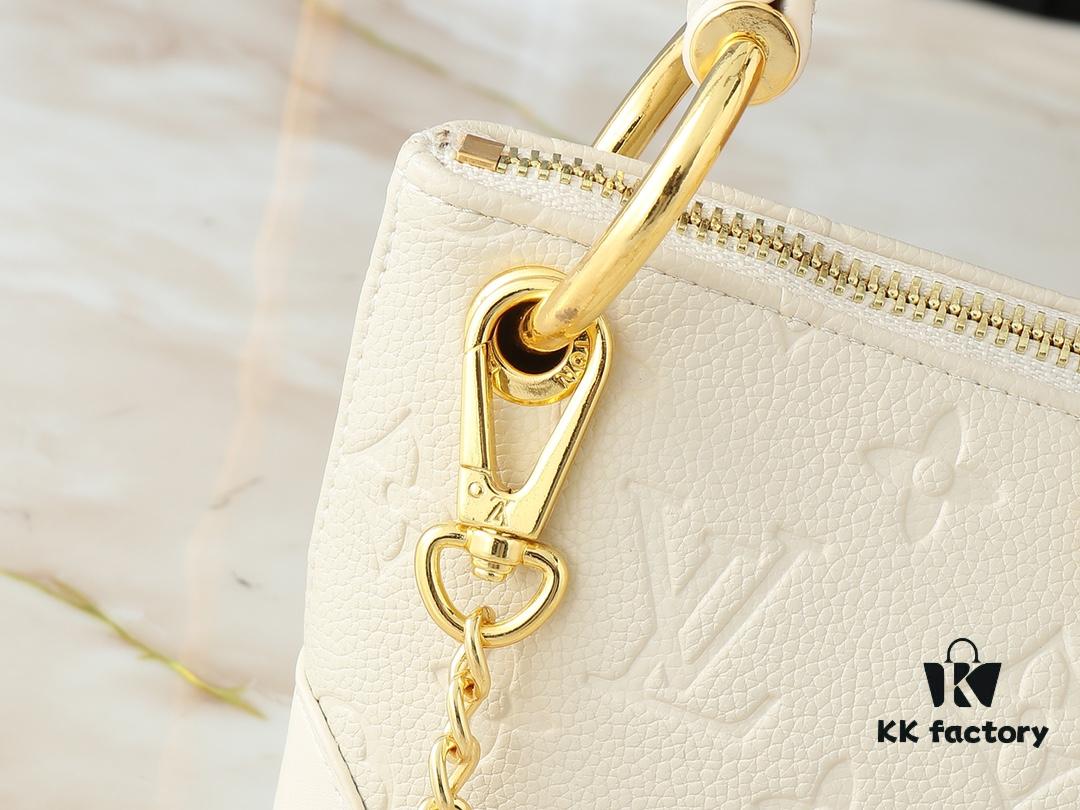 Upgraded Original 🔥Chain Strap🔥 M12174 Pochette Sèvres from LV Ski Collection, Ready to Shine in 'Lustrous' Gun-Metallic Tone