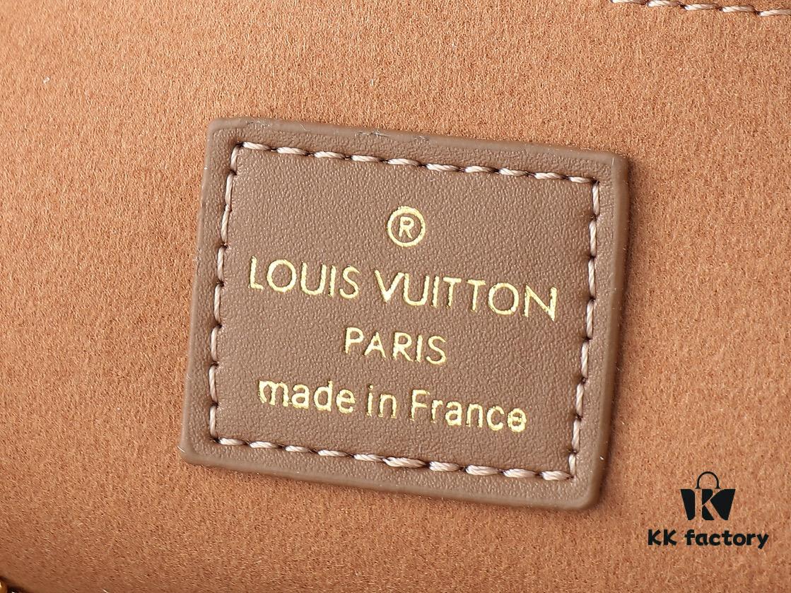 Upgraded Original 🔥Chain Strap🔥 M12174 Pochette Sèvres from LV Ski Collection, Ready to Shine in 'Glittering' Gun-Metallic Tone